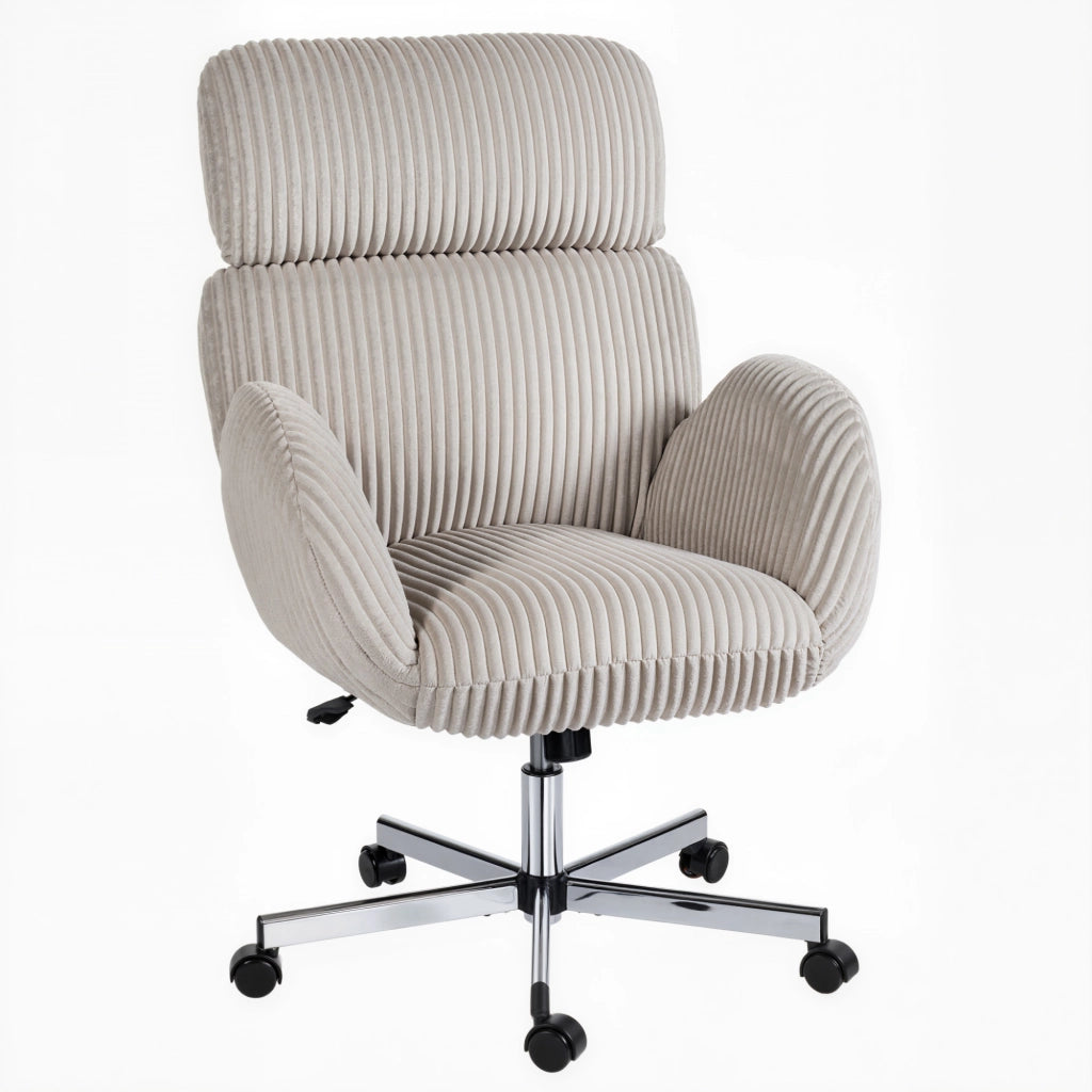 Sedia da ufficio ergonomica in velluto ¨C Minimal ¨C Grigio