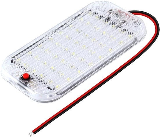 Lampada a LED per plafond con interruttore per camper, caravan, furgone e imbarcazioni (2 pezzi)