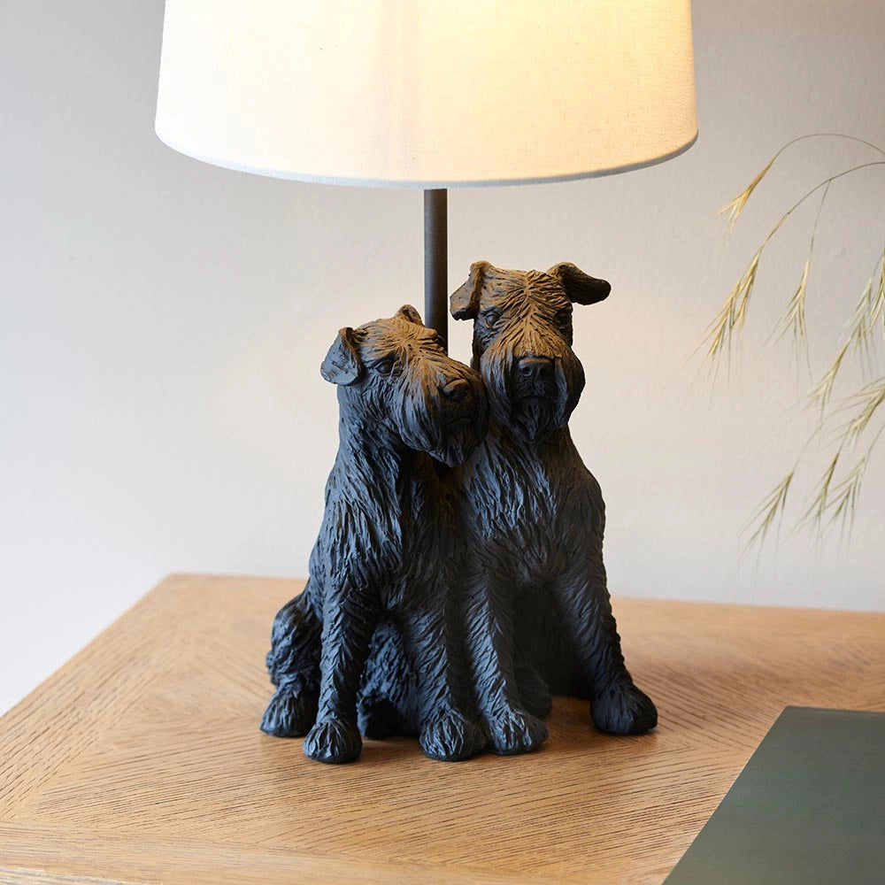 Lampada da tavolo Westie resina nera opaca E14 Endon