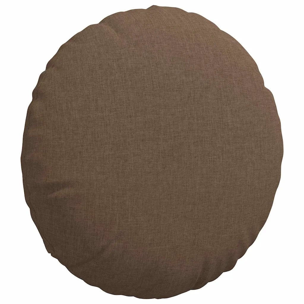 Cuscini per Seduta 2 pcs Marrone Ø40 x 13 cm Tessuto 42014124