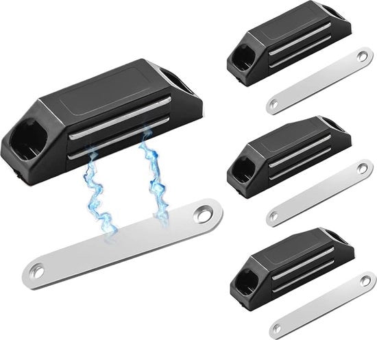 Slittone Magnetici 4 Pezzi per Armadi e Mobili - Slittone Magnetico per Porte e Cassetti