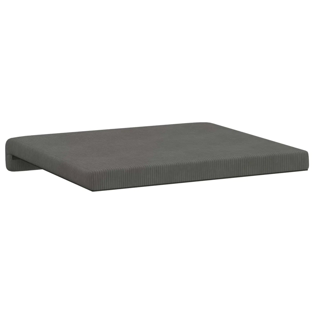 Cuscino per panchina 2 pcs corduroy Grigio Scuro 42043059