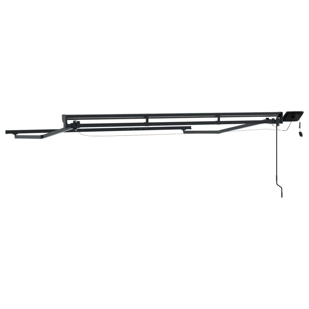 Cornice per Tenda Manuale con LED Antracite 3,5 x 2,5 m 42024811