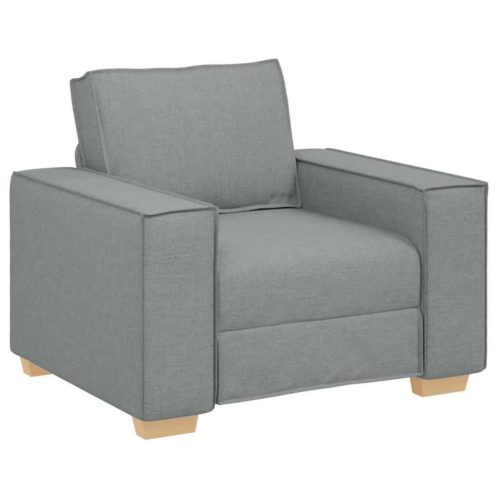 Poltrona Divano Grigio Chiaro 100x78x84 cm Tessuto 4104960