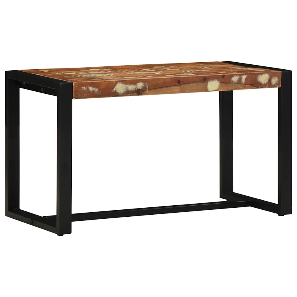 Panca-Sgabello Multicolore 80x35x45 cm in Legno Massello Recupero