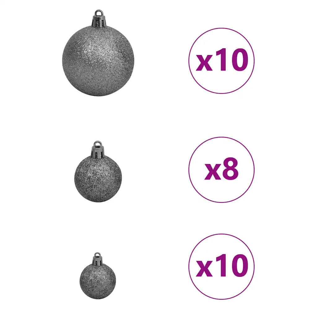 Albero di Natale artificiale con luci integrate Verde 210 cm 3396774