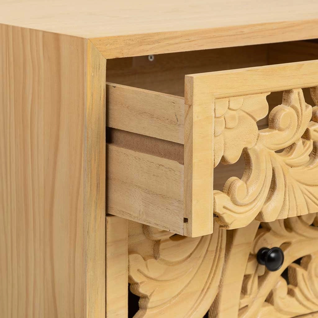 Comò in legno marrone 80x39.5x81