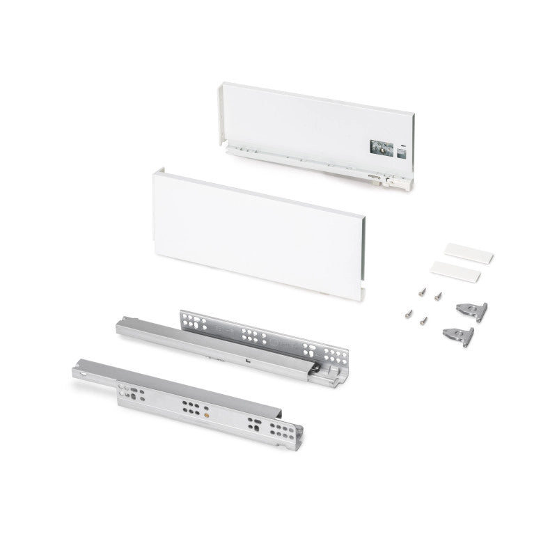 Cassetto esterno Protone 30kg, guide di estrazione totale con una chiusura soft, altezza 131mm, profondità 350mm, Acc..