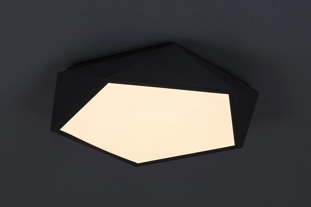 Plafoniera pentagonale LED 30W grigia Rabalux Raffa