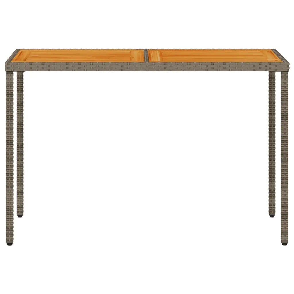 Set da Pranzo da Giardino 5 pz con Cuscini in Polyrattan Grigio 365086