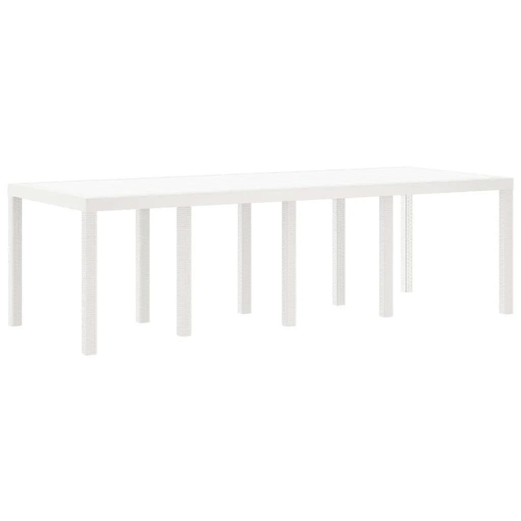 Set da Pranzo per Giardino 9 pcs Grigio chiaro Polipropilene
