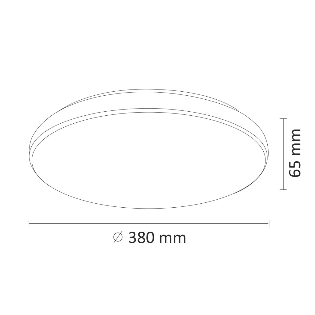 Plafoniera LED Polux Desert 38cm 48W dimmer telecomando