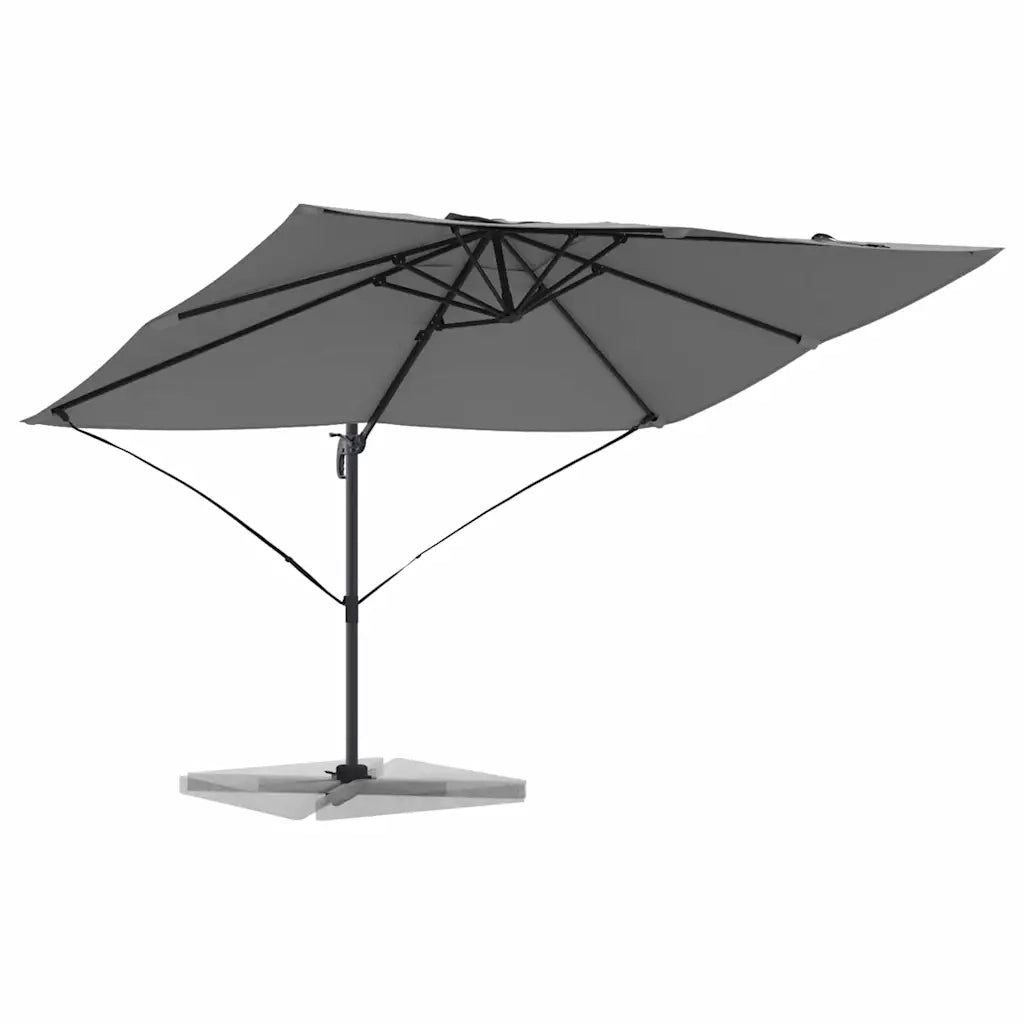 Ombrellone Antracite 351 x 250 x 260 cm Poliestere e Alluminio 42003345