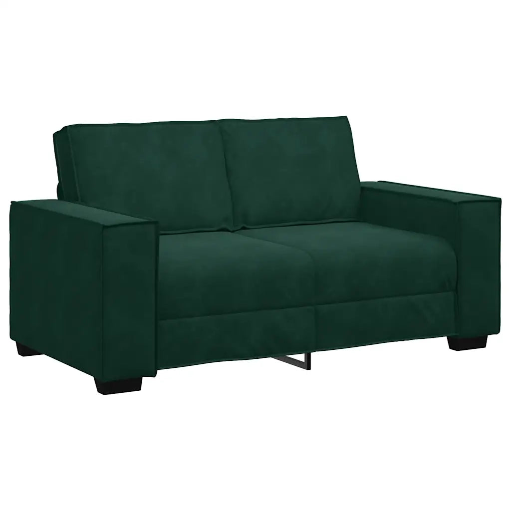 Divano a 2 Posti-Sofa 2 Posti Verde Scuro 120 cm in Velluto 907504
