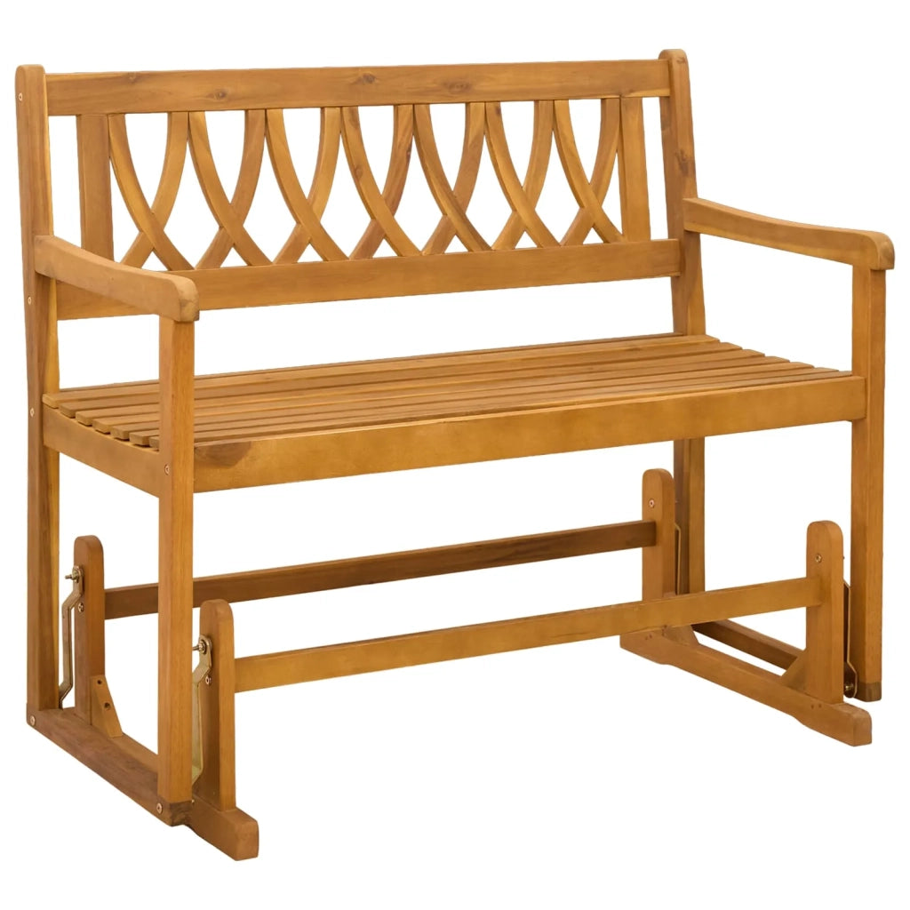 Panchina Glider da Giardino | Panca da Giardino Naturale 110 x 59 x 97 cm
