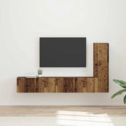 Set mobile TV 3 pcs Legno vecchio Legno multistrato