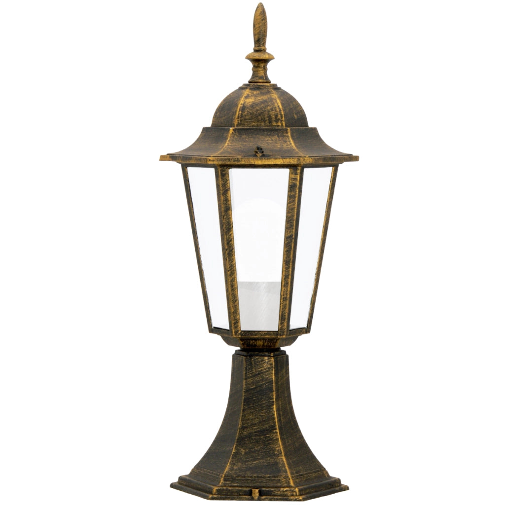 Lampada da esterno a paletto Liguria E27 patina Polux