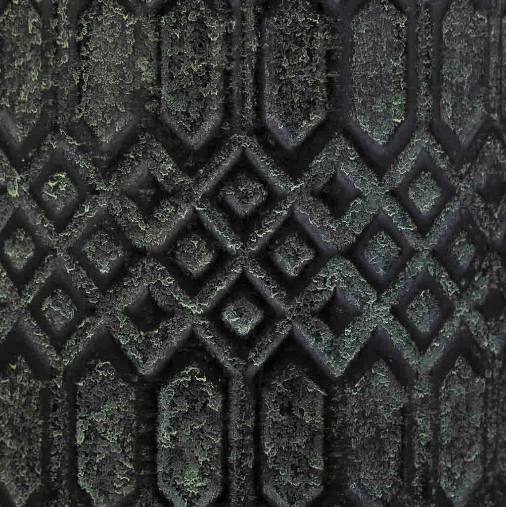 Vaso in ceramica nera, D15,5x31h cm