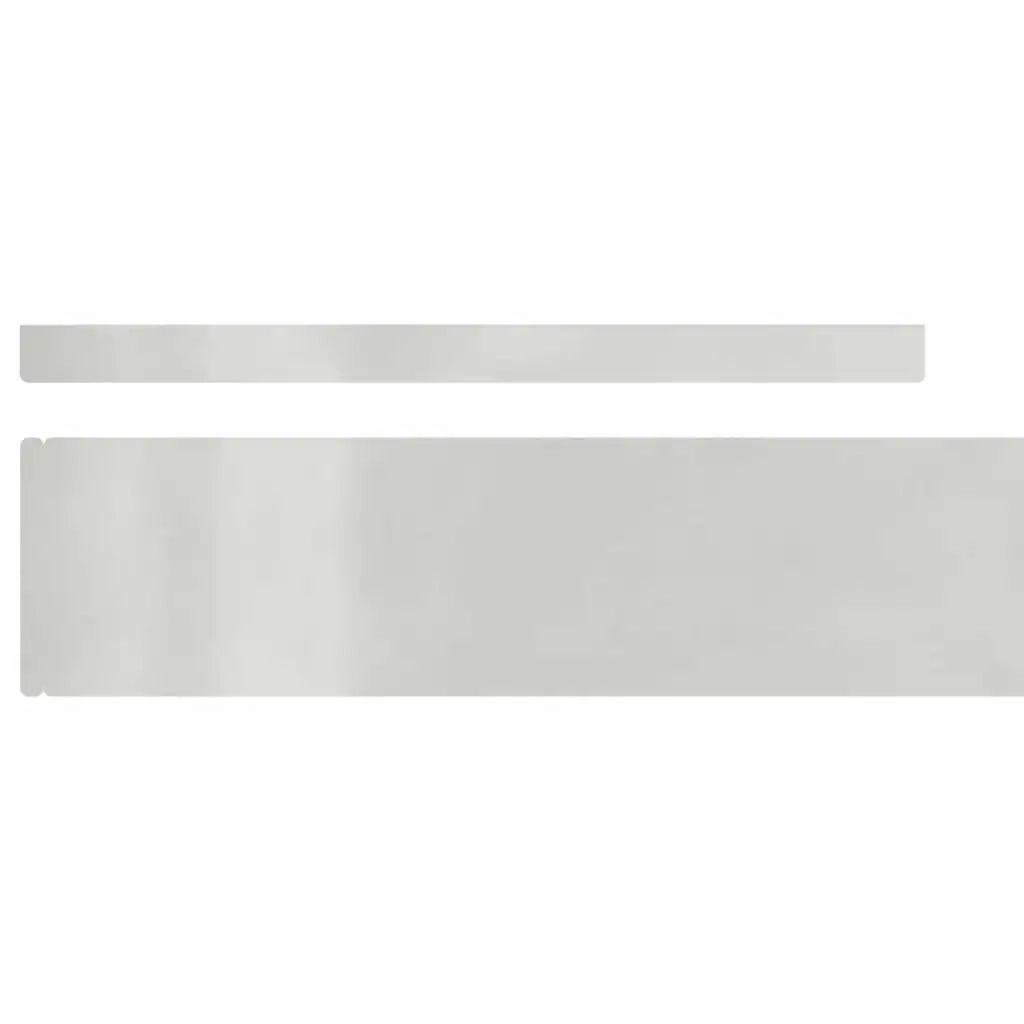 Bordura per Prato 4 pcs Argento 450 x 0,05 x 10 cm 868017