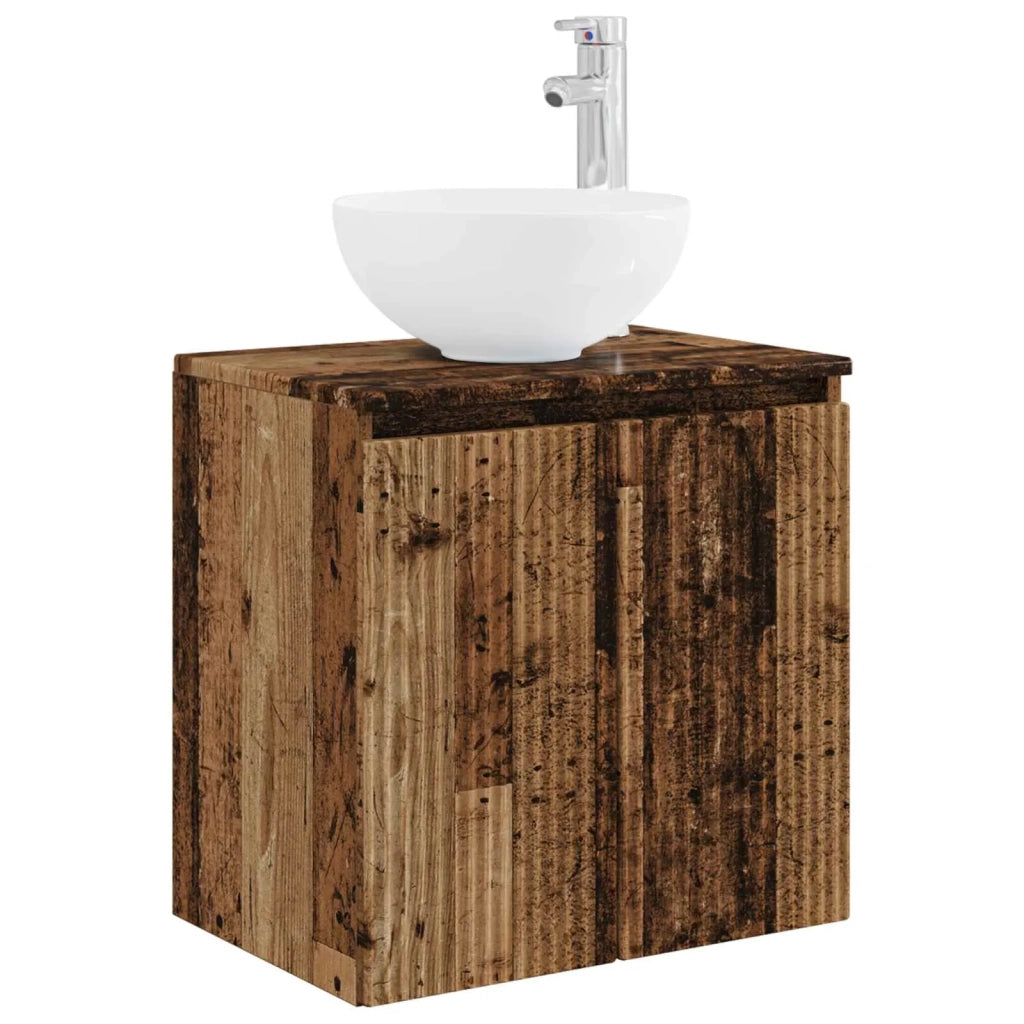 Set di mobili per il bagno 6 pz Legno antico 3407157