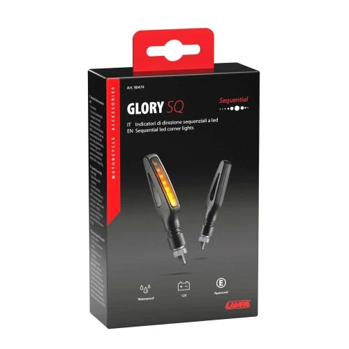 Glory SQ, indicatori di direzione a led sequenziale - 12V LED