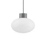 Sospensione Moderna Clio Alluminio Antracite 1 Luce E27