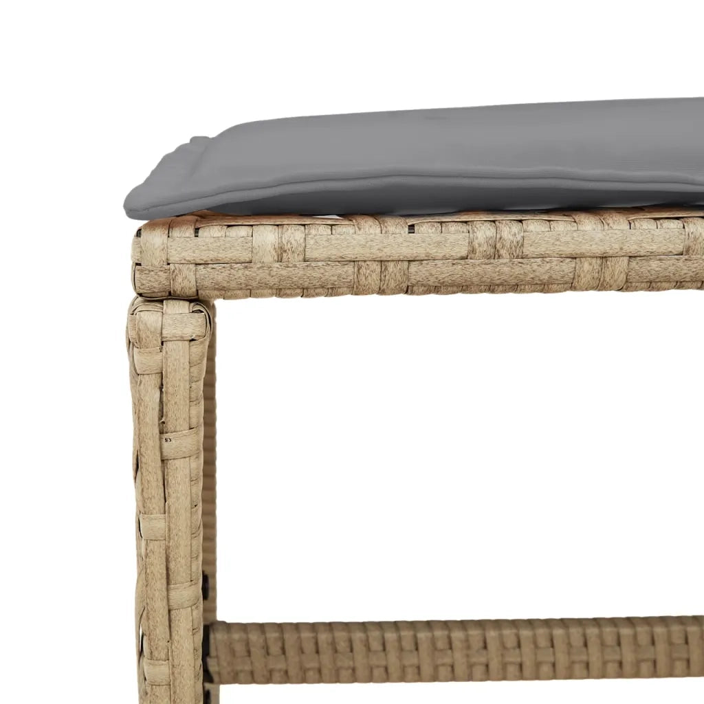 Set Pranzo da Giardino 13 pz con Cuscini Beige Misto Polyrattan 3277751