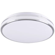 Plafoniera LED Polux Orbit 38cm 24W 4000K cromo bianco