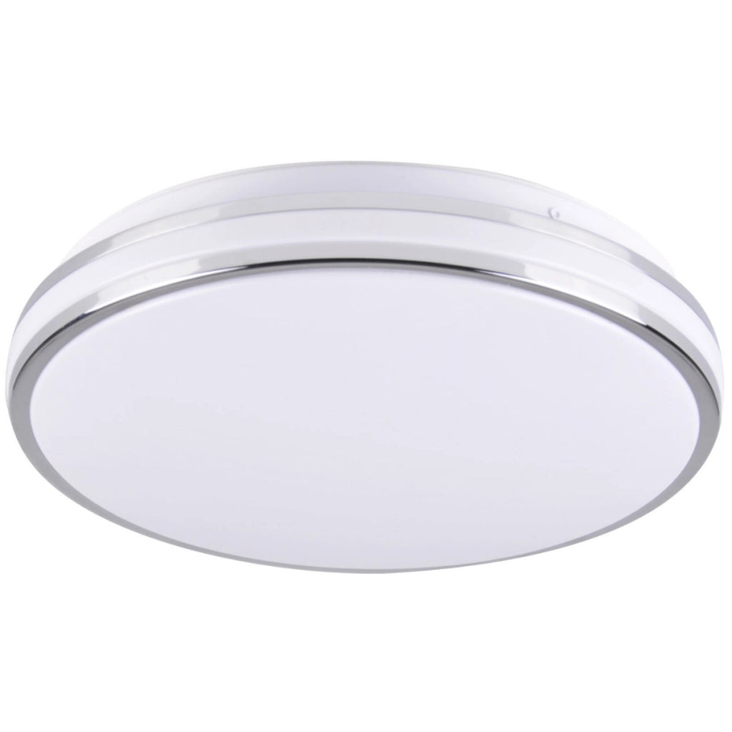 Plafoniera LED Polux Orbit 38cm 24W 4000K cromo bianco