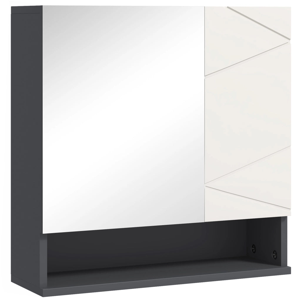 Armadietto da Bagno con Specchio ¨C Xylo ¨C Ripiani Regolabili Bianco