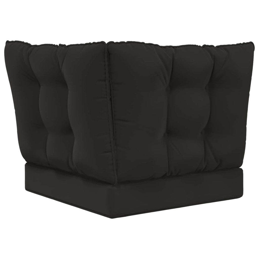 Cuscino per divano da esterno 3 pz | Cuscini per sedie Nero Poliestere