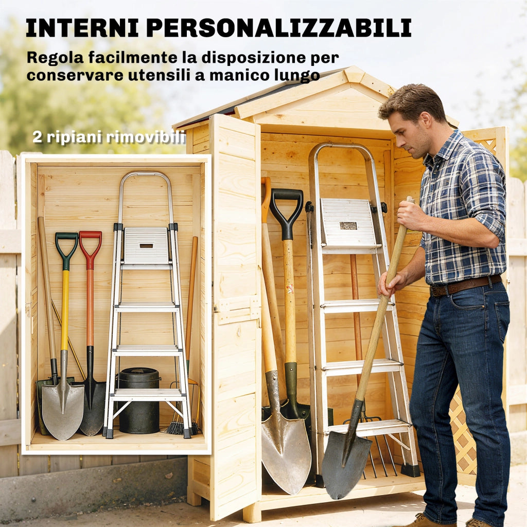 Armadio Esterno Giardino ¨C Minimal ¨C Bianco