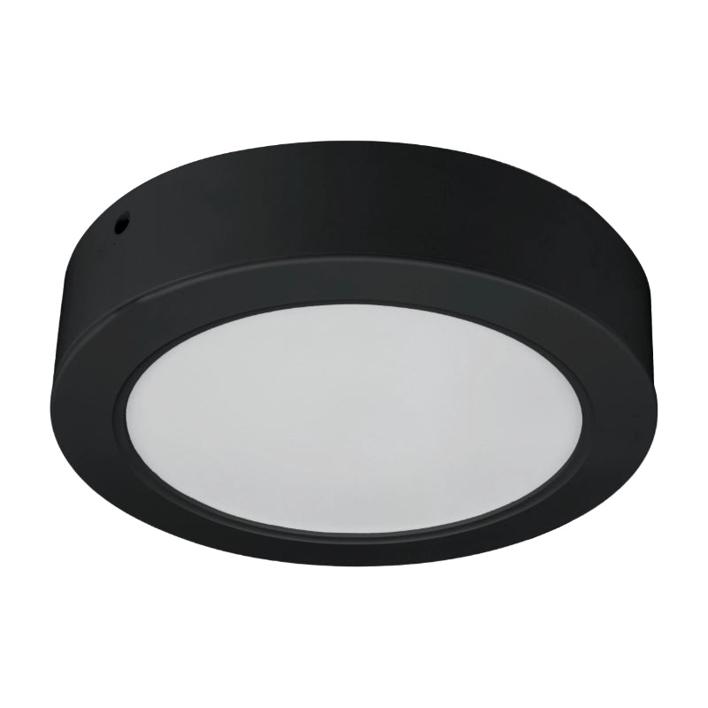 Plafoniera LED 18W 2in1 tonda nera IP54 DPM 3000-6000K
