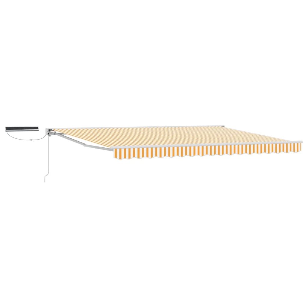 Tettuccio Elettrico Retrattile Giallo e Bianco 4 × 3 m 3421809