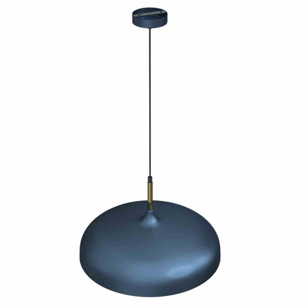Lampada a sospensione Milagro Lincoln MLP7901 blu oro