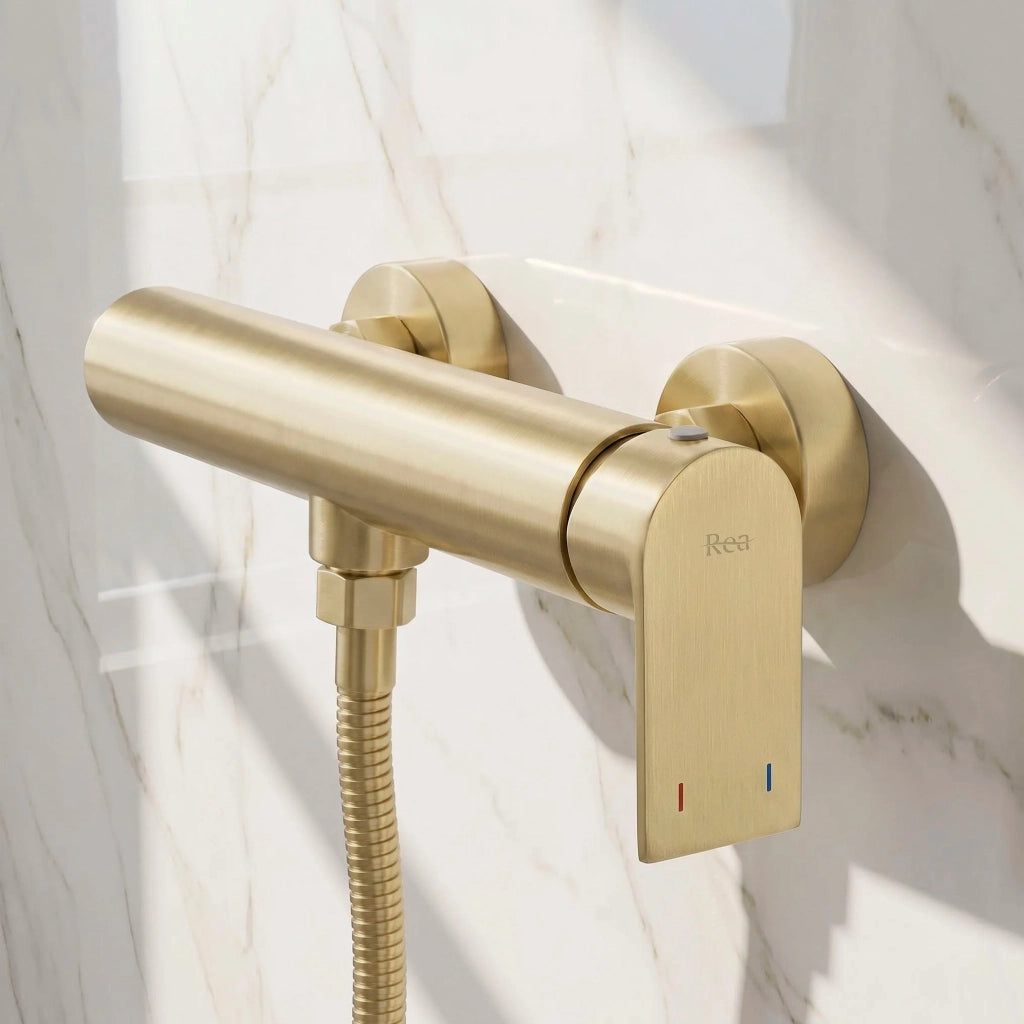 Miscelatore Doccia Rea Hunter Brushed Gold