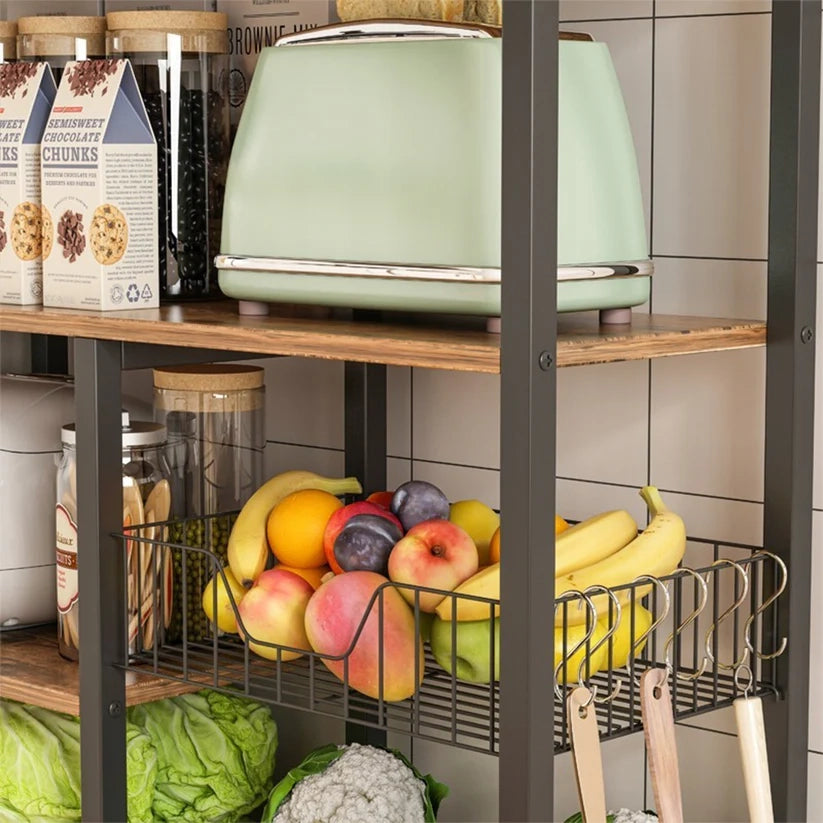 Mobile da cucina marrone da 80x35x95 cm, compatto e funzionale.