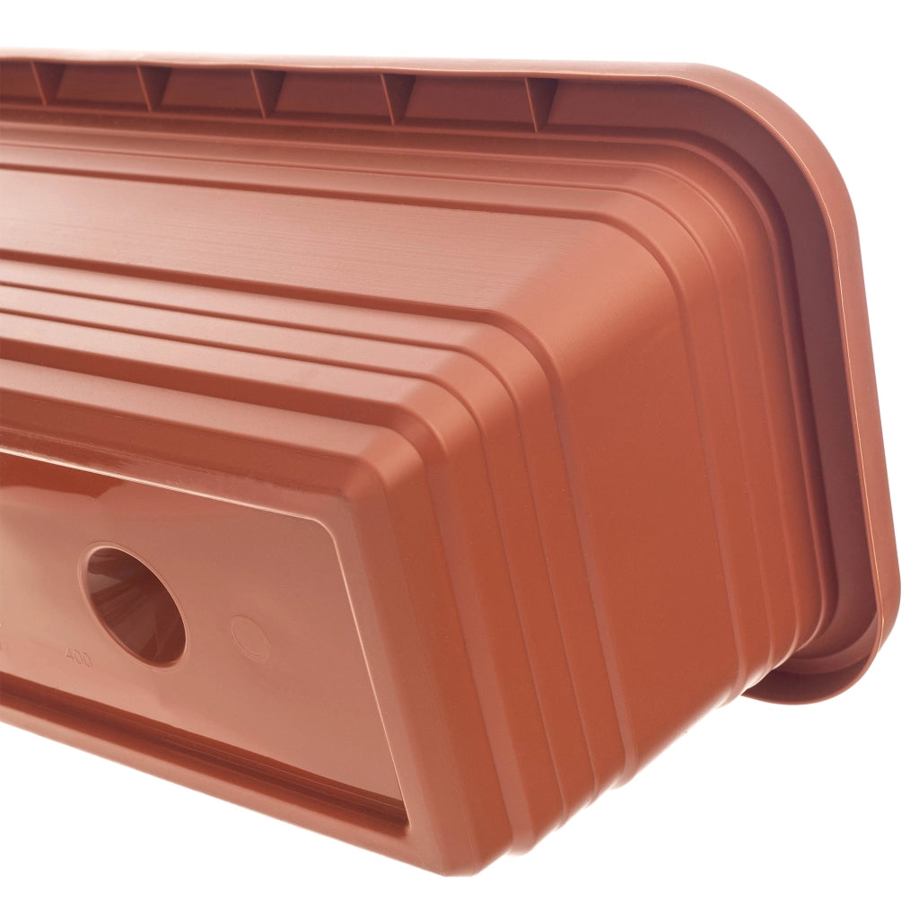 Vaso da fiori per balcone KADAX, 80 cm, rosso mattone.