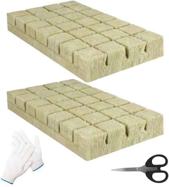 Pannelli di isolamento in stucco 56 pezzi - Blocchi di crescita - Materiale isolante - Crescita rapida delle piante - Semi - Facile da utilizzare - Buona capacità di assorbimento