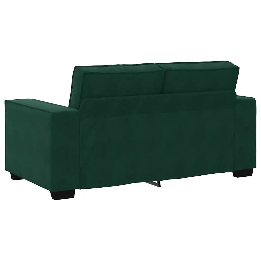 Divano a 2 Posti-Sofa 2 Posti Verde Scuro 120 cm in Velluto 907504