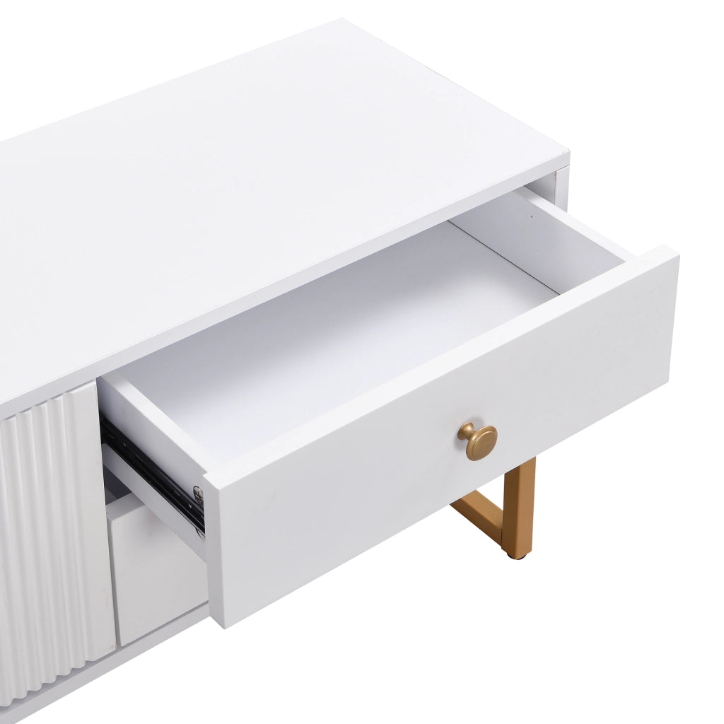 TV-Schrank bianco in MDF lunghezza 175 cm