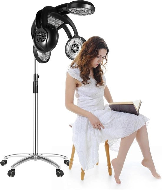 Haardroger Professionale a Stantuffo 1400W con Regolazione di Altezza