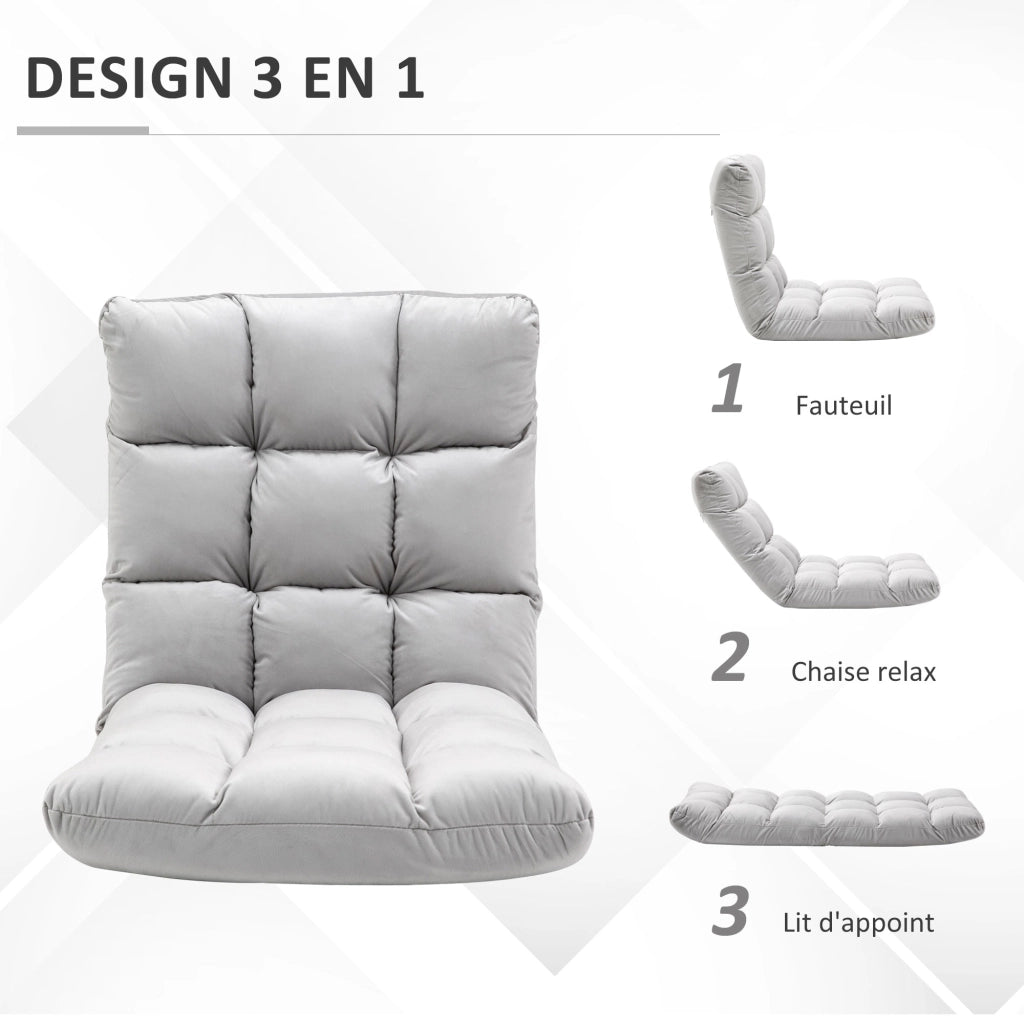 Poltrona Reclinabile ¨C zephmum ¨C Grigio Chiaro