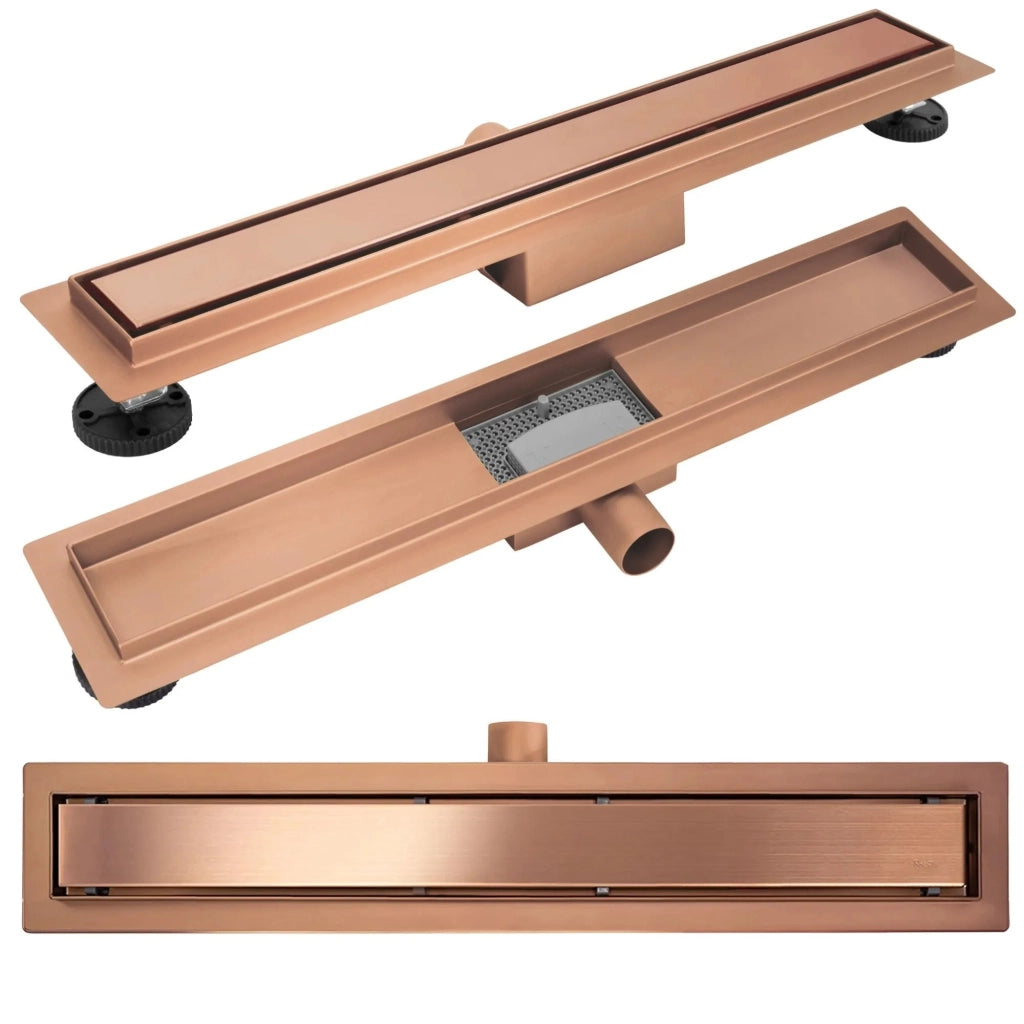 Scarico Lineare Neox Brush Copper 60