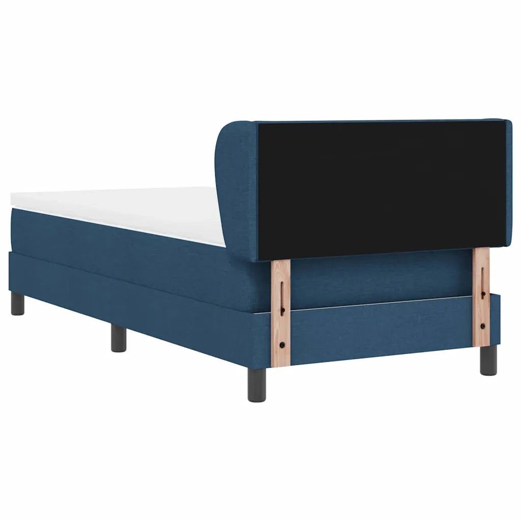Letto a molle con materasso Blu 90 x 200 cm Tessuto 3340072