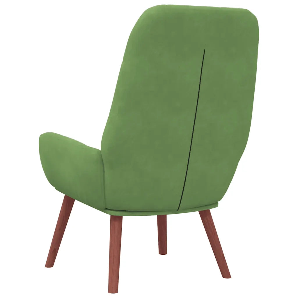 Sedia Relax Verde Chiaro in Velluto 4102635