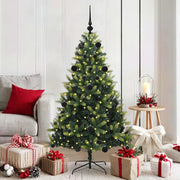 Albero di Natale Artificiale Pieghevole 150 LED Verde 150 cm 3395983
