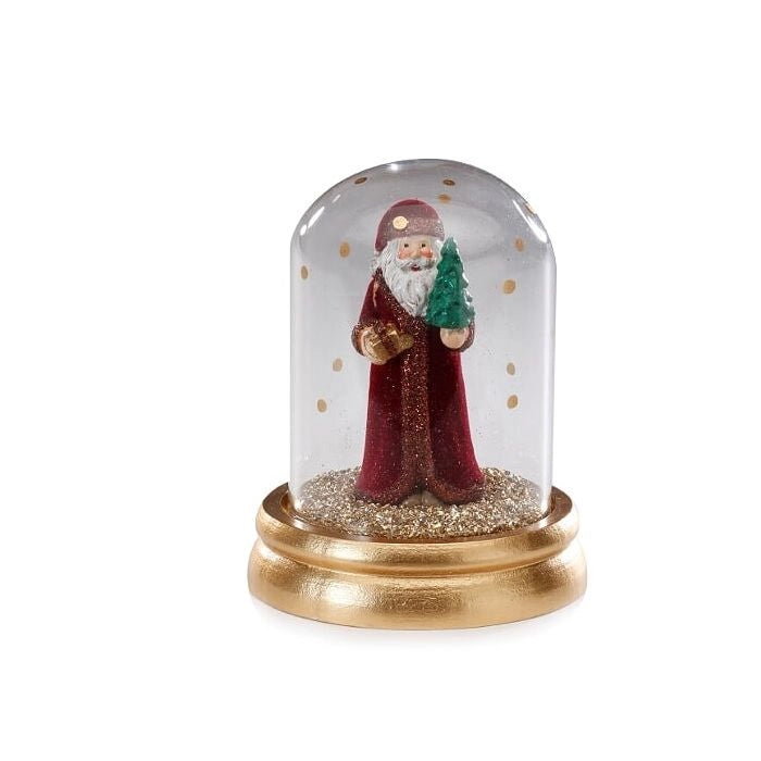 Babbo natale in bolla poly 10,5 cm