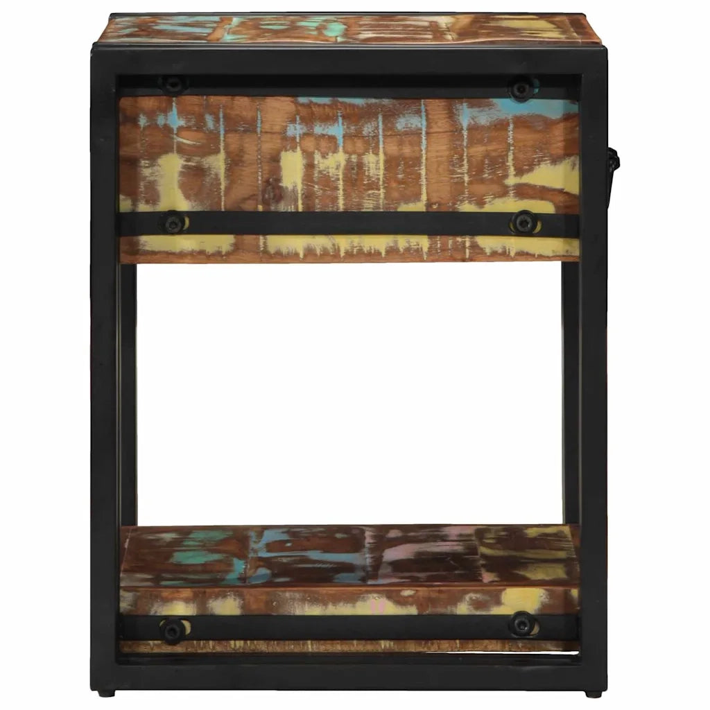 Armadio da Notte 40 x 40 x 50 cm Legno Recuperato Massello 4016702