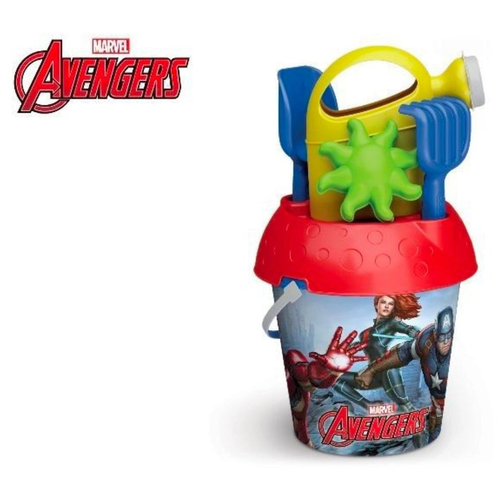 Trade Shop - Secchiello Da Mare Avengers Gioco Da Spiaggia Per Bambini Con Diversi Accessori -